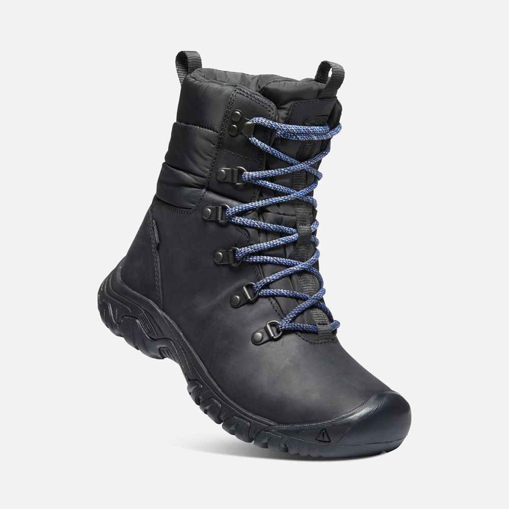 Bottes de Randonnée Keen Femme Noir | Greta Waterproof | IHUVC-7926